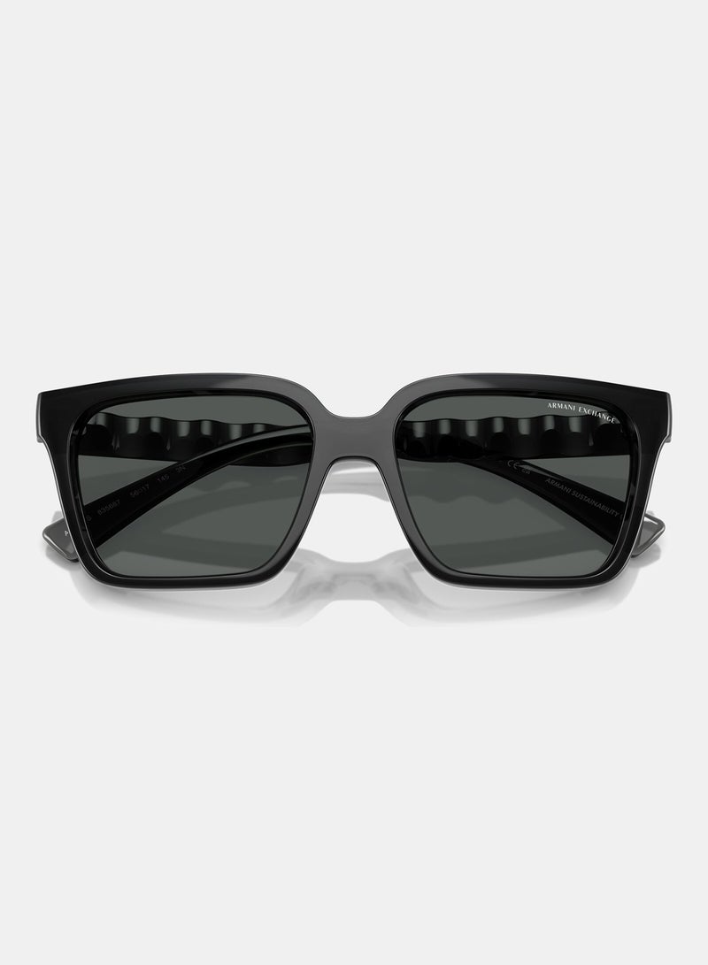 Armani Exchange Full Rimmed Square Sunglasses 0AX4147S 56 835687 - Image 4